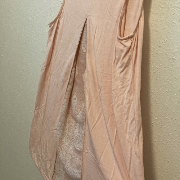 Rose & Olive Pink/Peach Tank Top High Low Tunic S - Picture 7 of 7